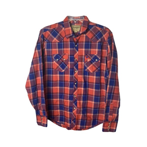 Wrangler The Retro Mens Size XL Western Shirt EUC